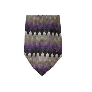 Italian Handmade Geometric 100% Silk Men’s Neck Tie